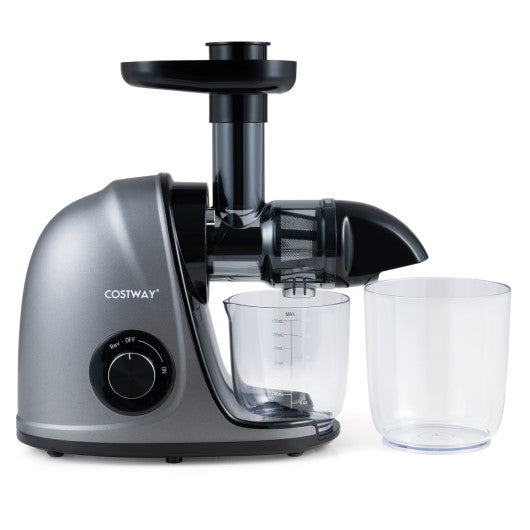 Cold Press Juicer Machine with 95% High Yield and 2-Speed Modes-Sliver