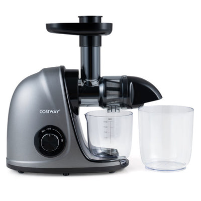 Cold Press Juicer Machine with 95% High Yield and 2-Speed Modes-Sliver