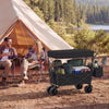 Collapsible Wagon with Removable Canopy and Detachable Storage Bag-Black