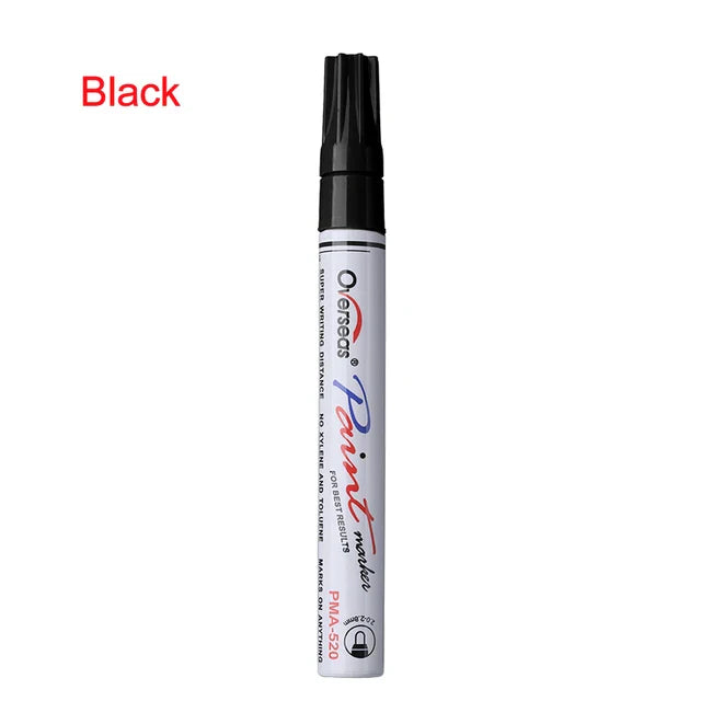 Colorful Waterproof Pen Car Tyre Tire Tread CD Metal Permanent Paint markers Graffiti Oily Marker Pen Car Styling