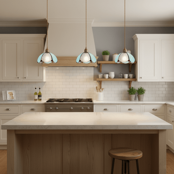 Colorful Stained Glass Pendant Light