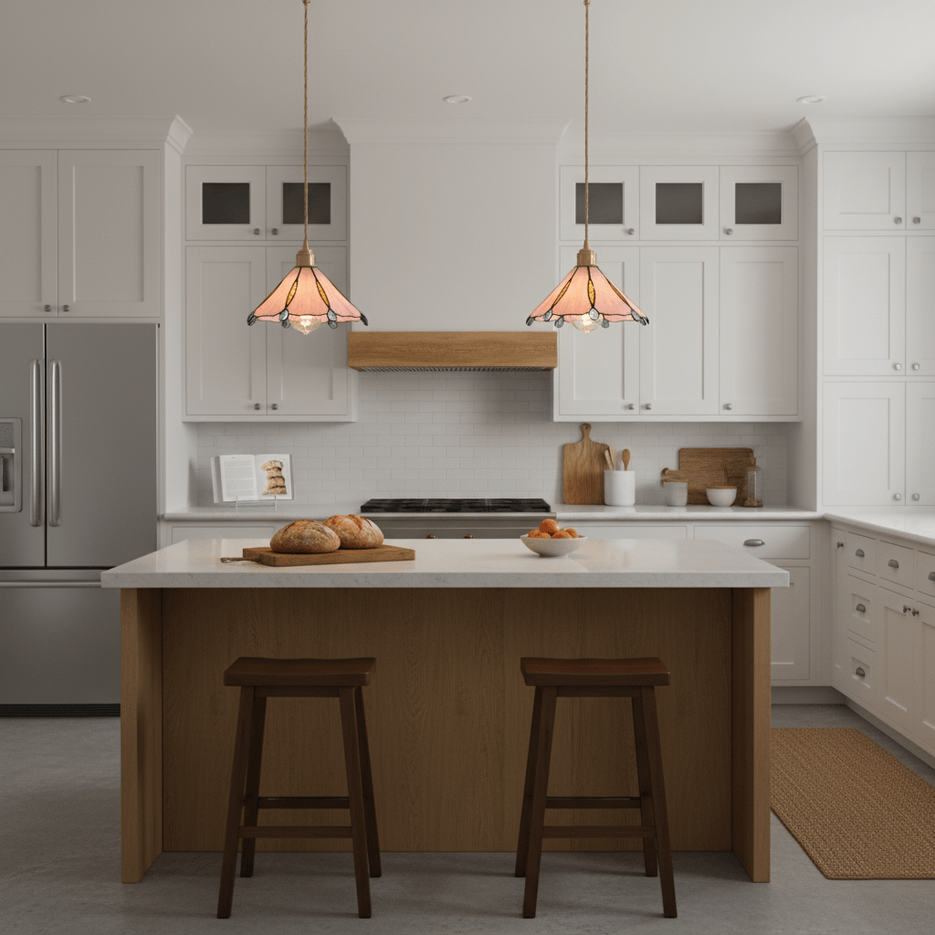 Colorful Stained Glass Pendant Light