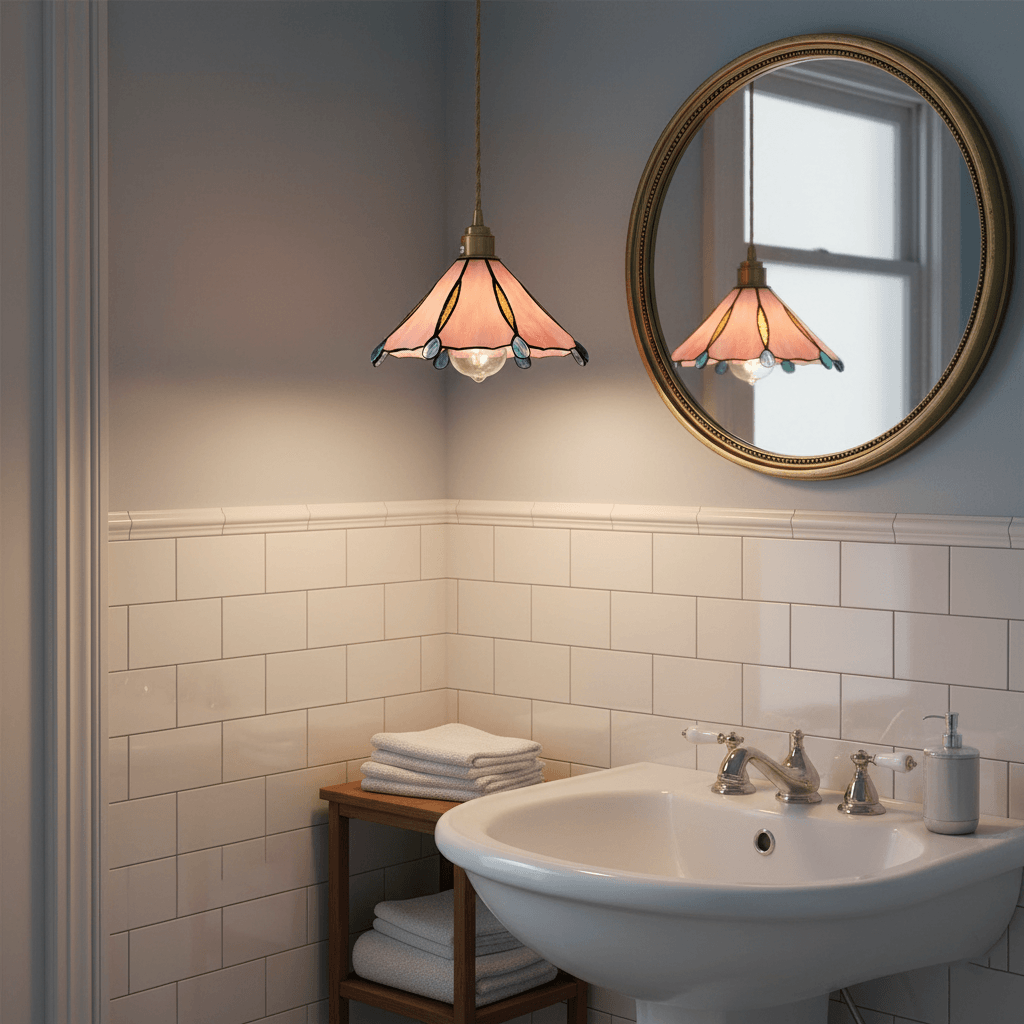 Colorful Stained Glass Pendant Light
