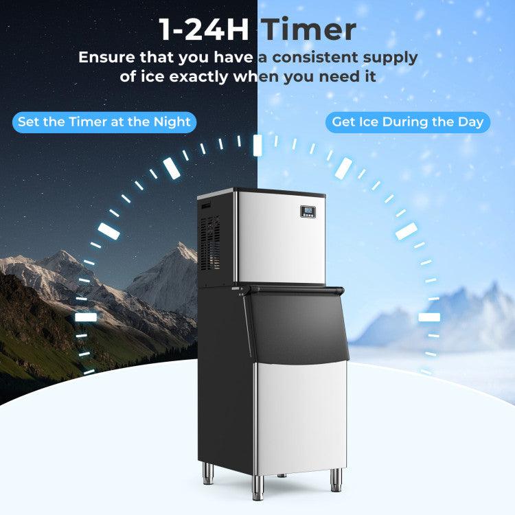 418 LBS Ice Maker with 200 LBS Bin