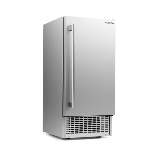 Commercial Under Counter Ice Maker 90 lbs/Day 15 Inch W Built-in