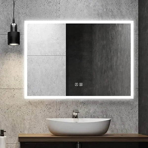 Compact Edge Glow LED Bathroom Mirror