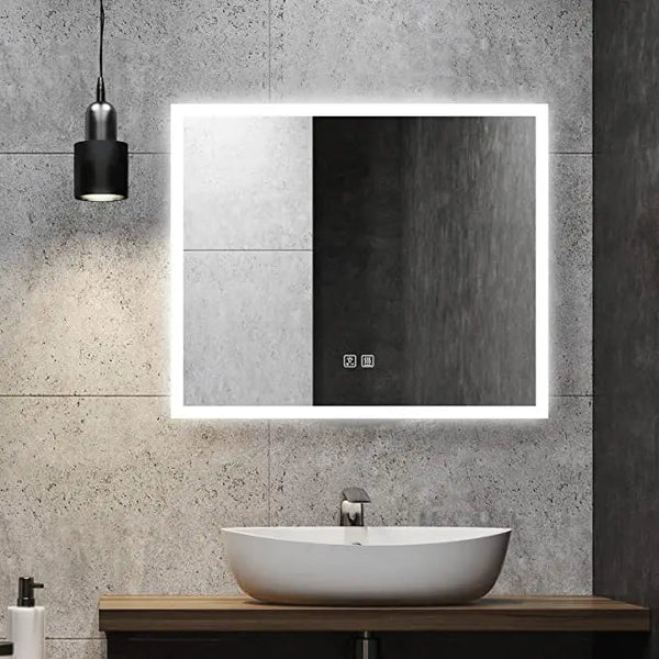 Compact Edge Glow LED Bathroom Mirror