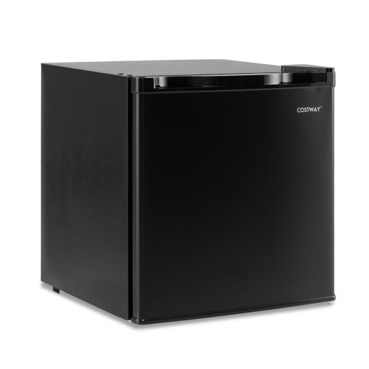 Compact Mini Fridge with 7-Level Adjustable Thermostat-Black