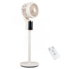 Compact Oscillating Standing Fan with 70° Oscillation and 90° Tilt for Home Office-White