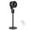 Compact Oscillating Standing Fan with 70° Oscillation and 90° Tilt for Home Office-Black