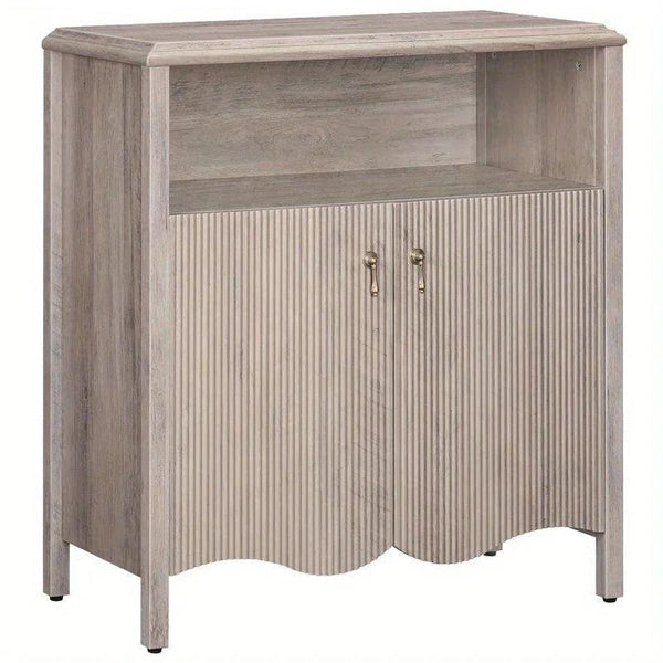 Console Table - Storage Gray