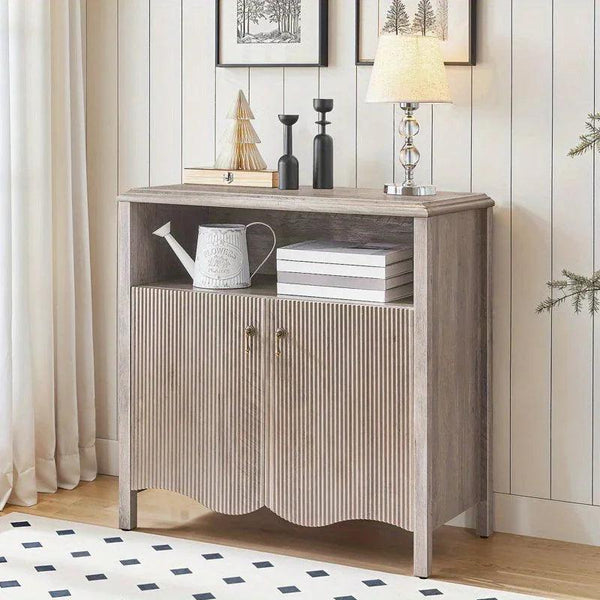 Console Table - Storage Gray