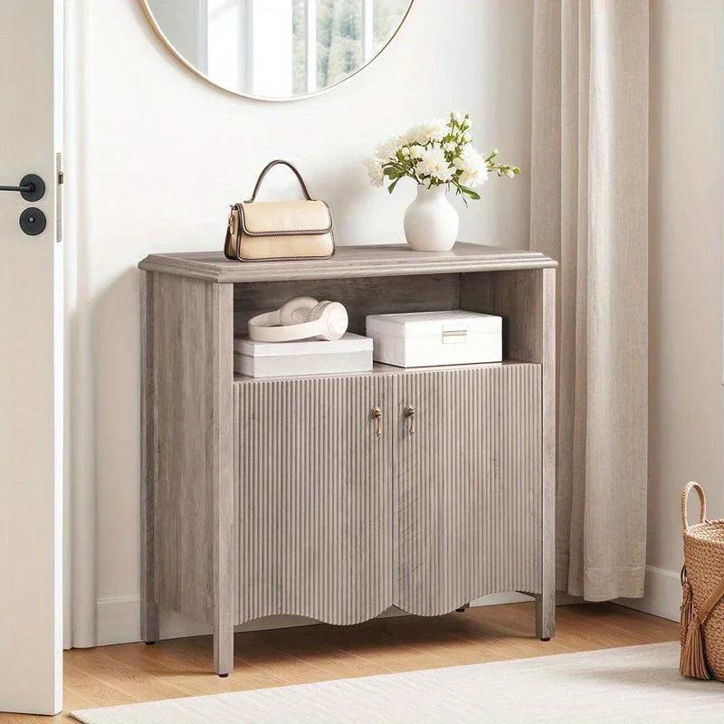 Console Table - Storage Gray