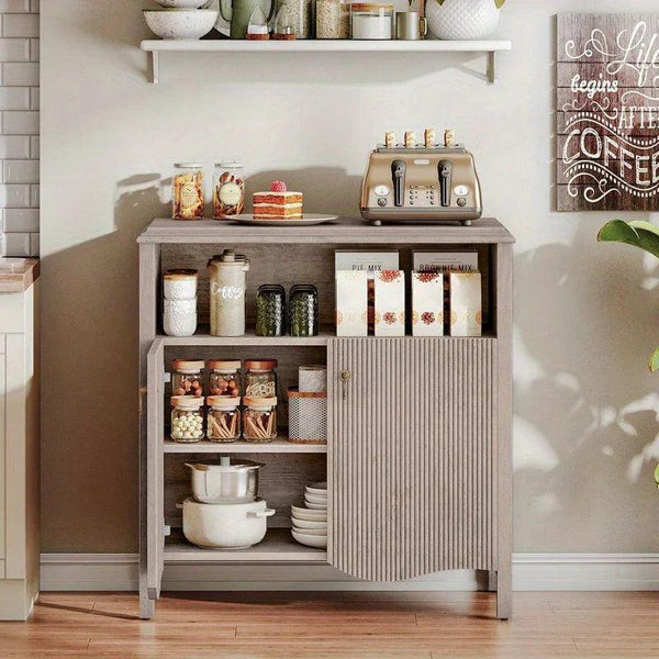 Console Table - Storage Gray