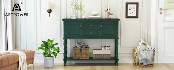 Console Table - Storage Wood