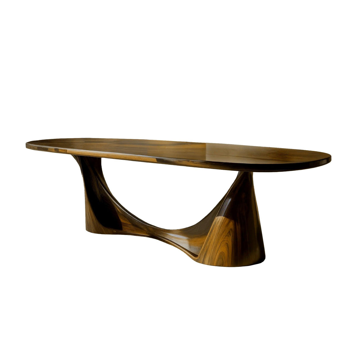 Contemporary Organic Solid Wood Dining Table