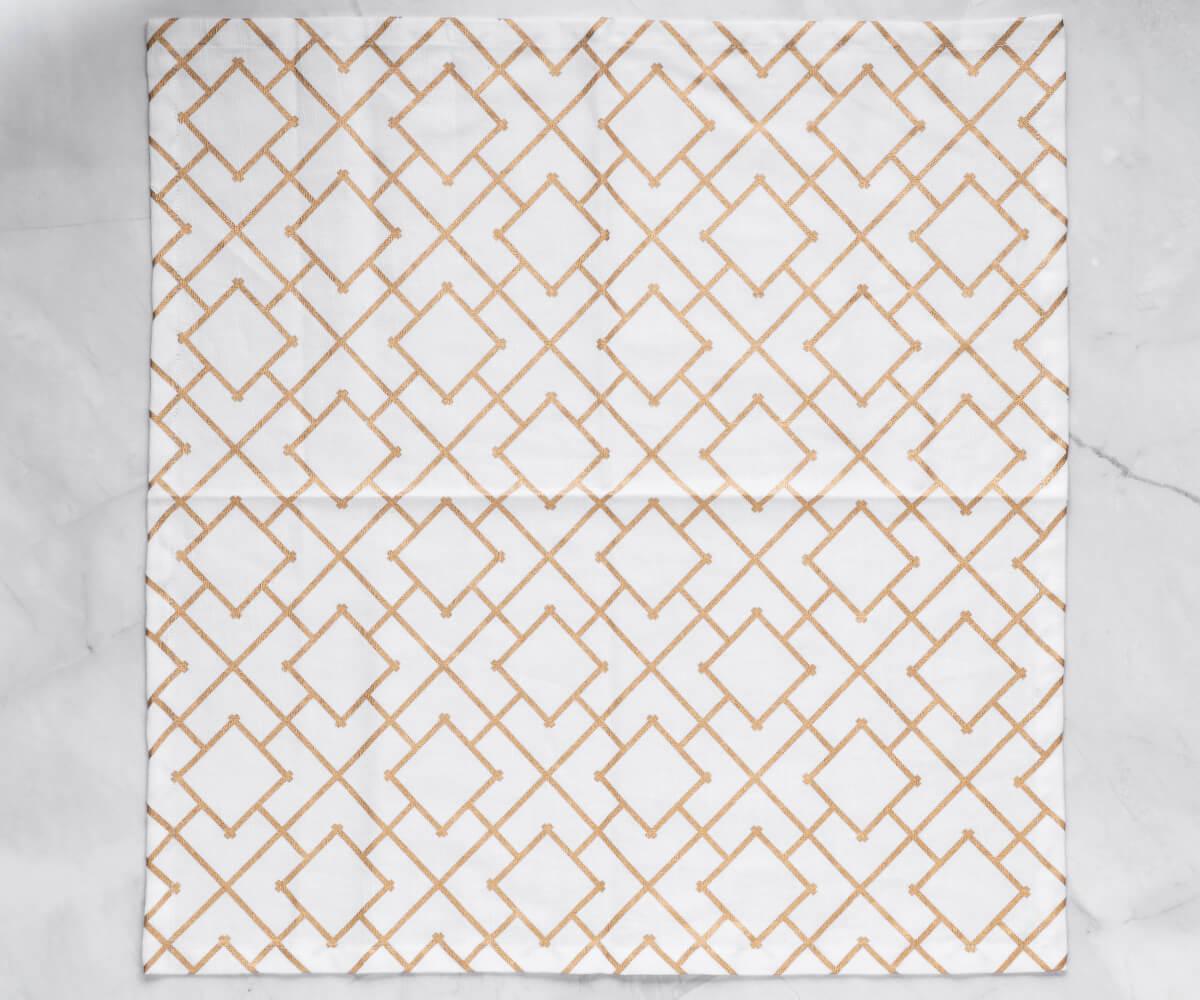 Printed Napkins - Metallic Gold Foil Napkins