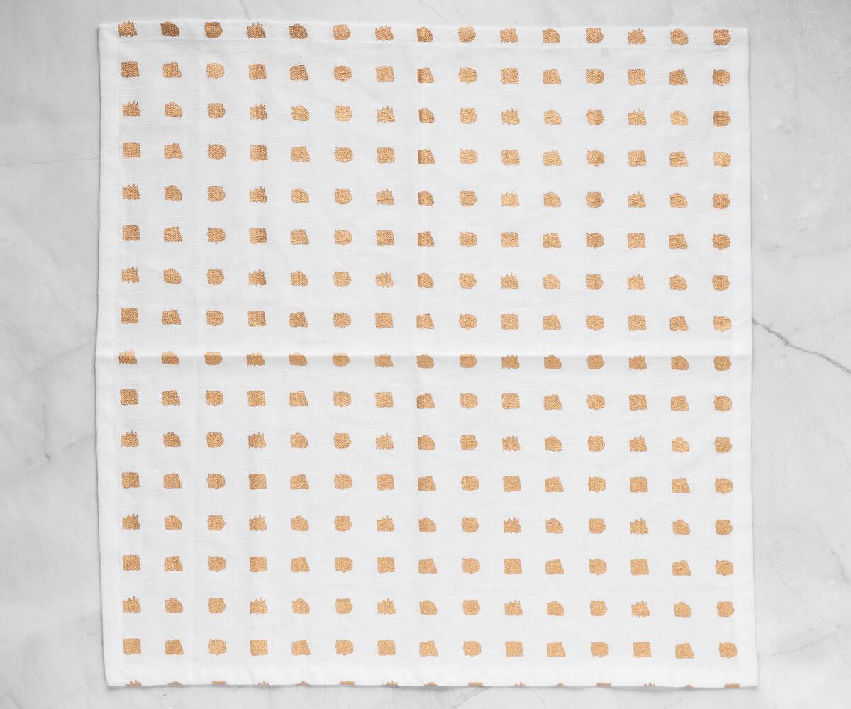 Printed Napkins - Metallic Gold Foil Napkins