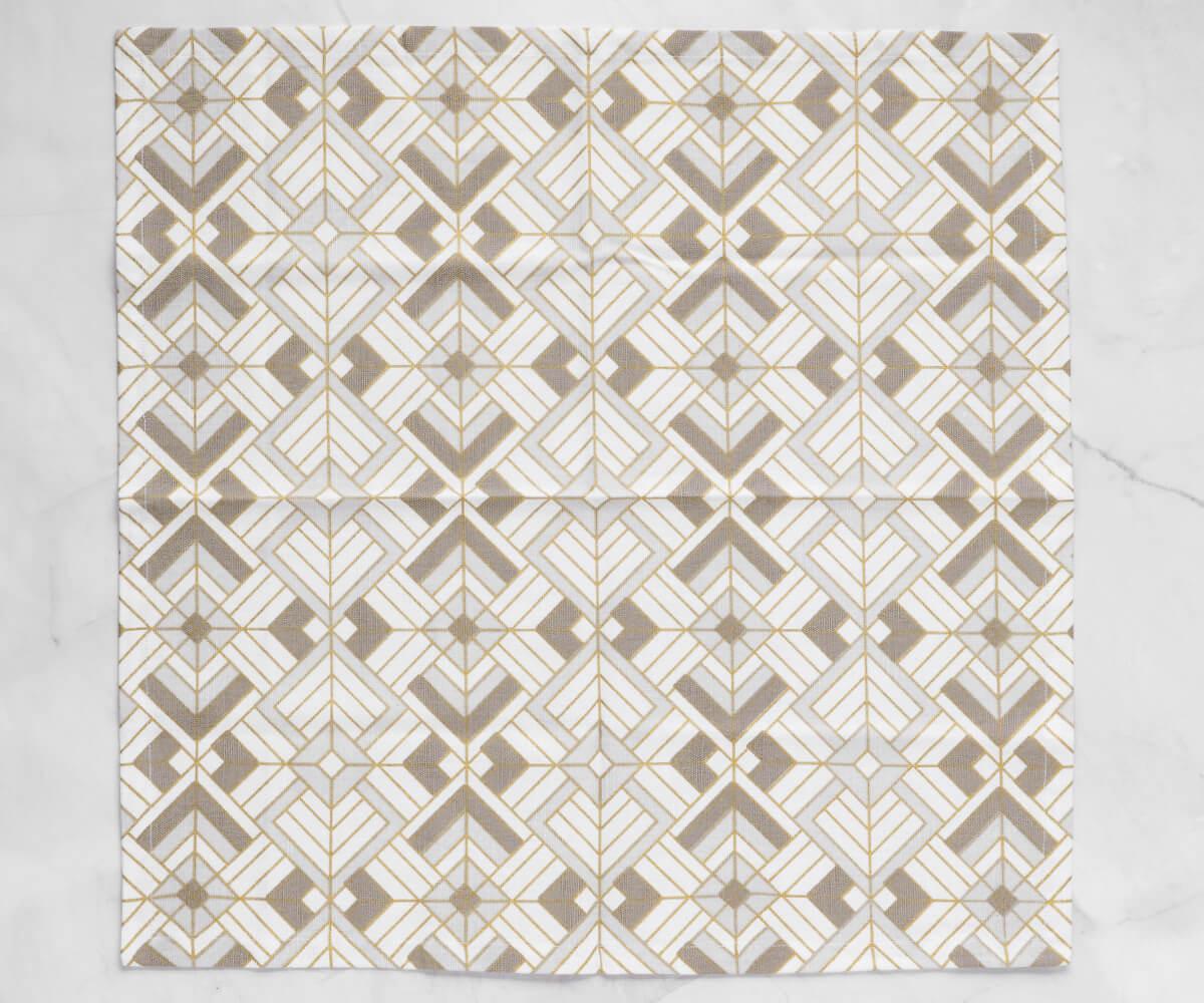 Printed Napkins - Metallic Gold Foil Napkins