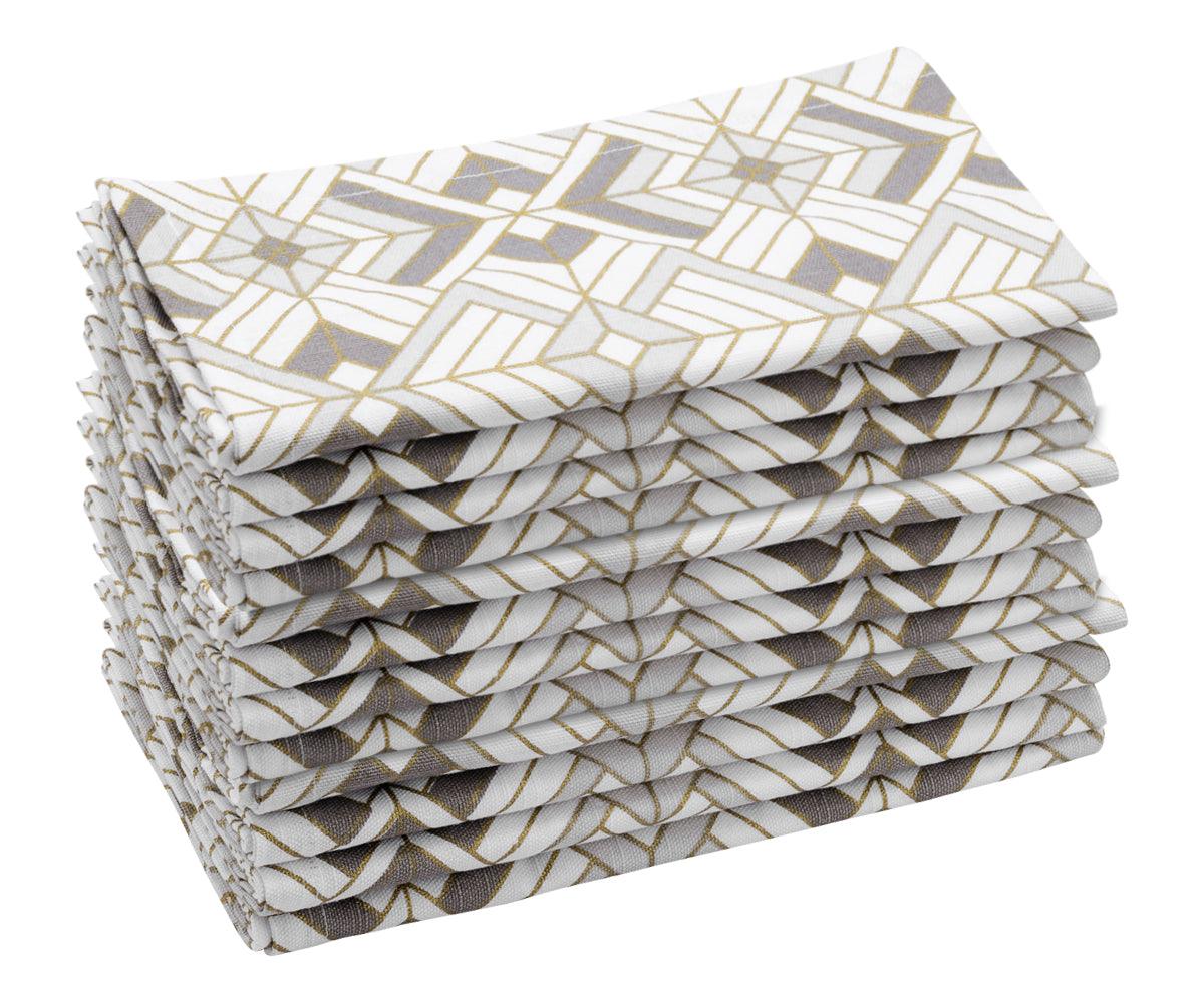 Printed Napkins - Metallic Gold Foil Napkins