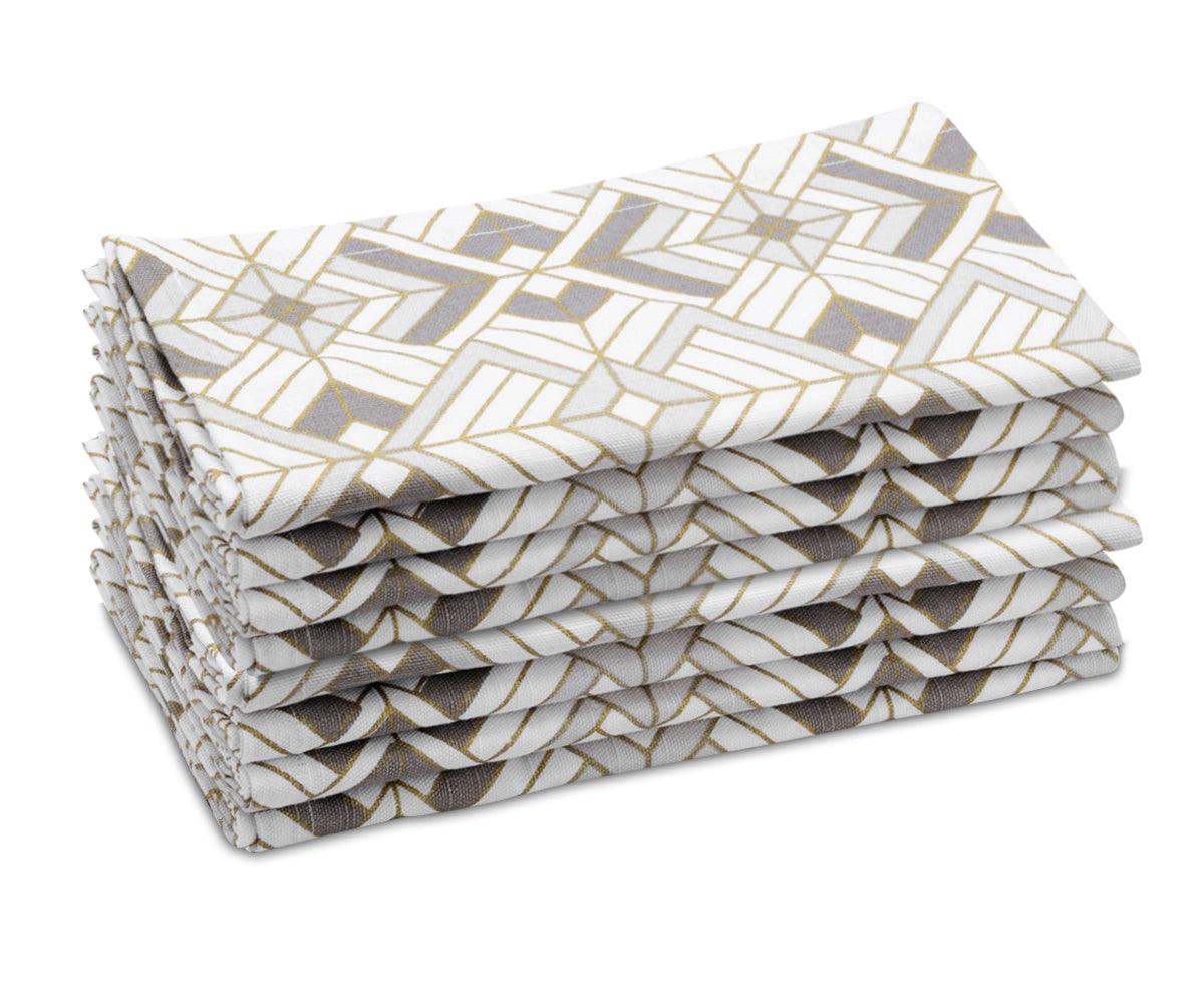 Printed Napkins - Metallic Gold Foil Napkins