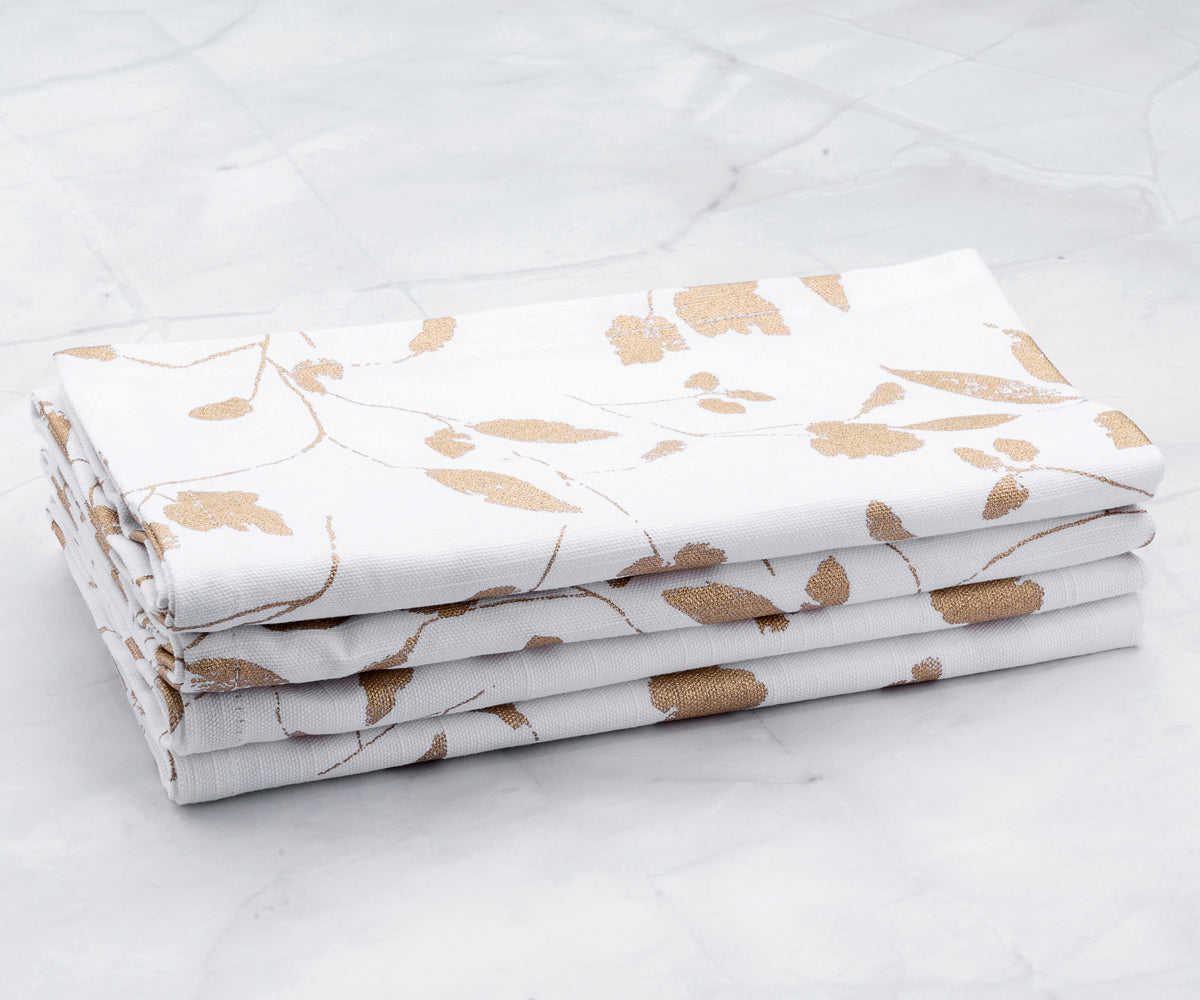 Custom Print Metallic Cotton Napkins - Customized Napkins