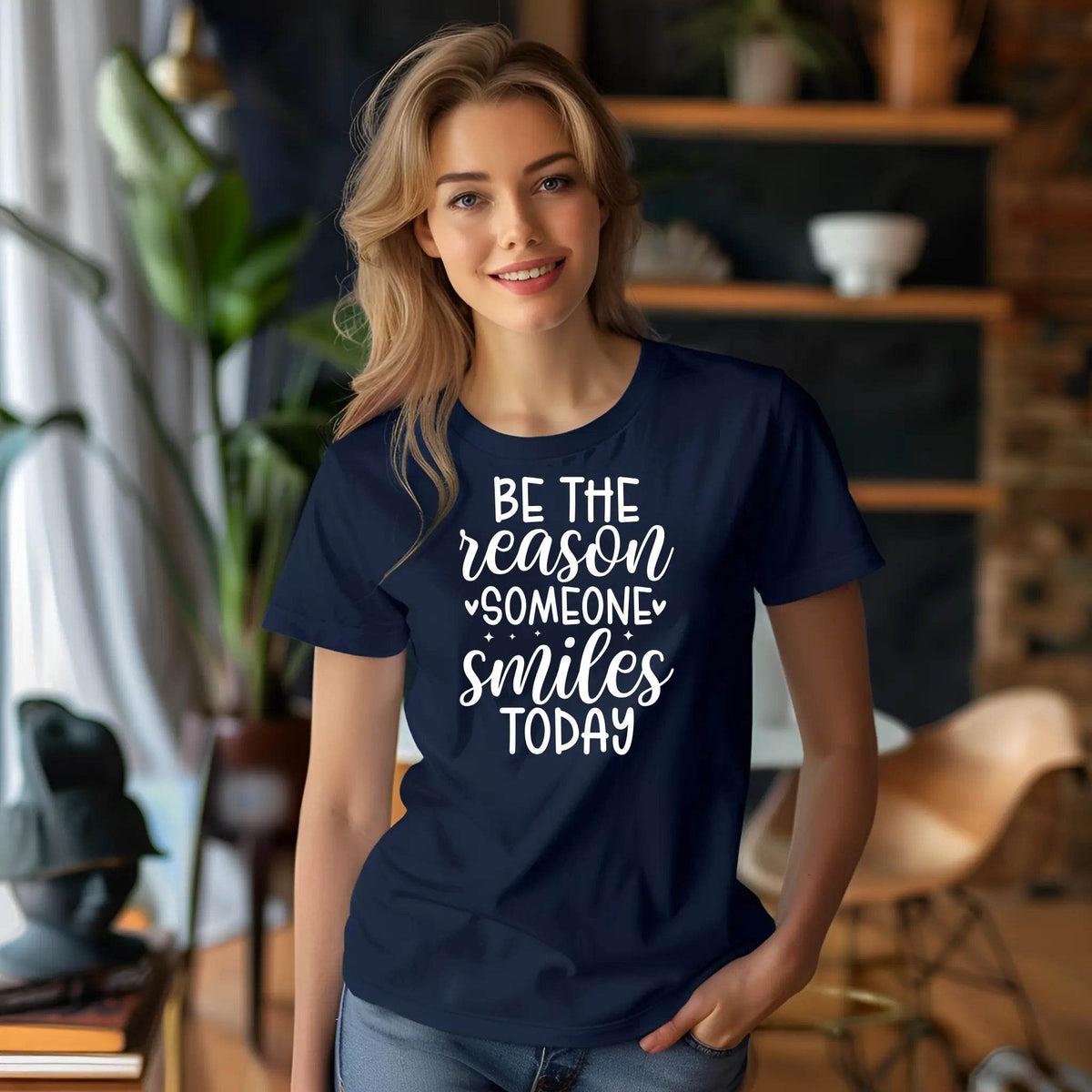 Be the Reason Someone Smiles Today T-Shirt – Spread Positivity in Style
