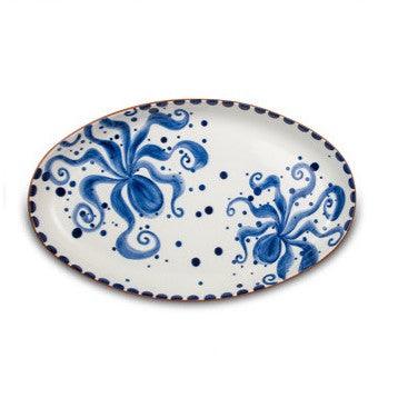 Costa Azul Hand Painted Octopus Extra Large 19-Inch Oval Serving Platter