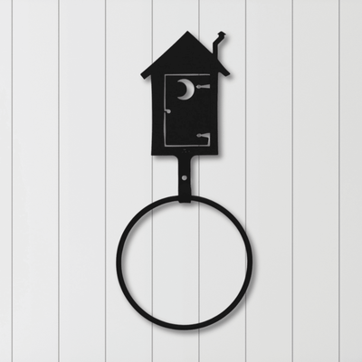 Rustic Outhouse Towel Ring