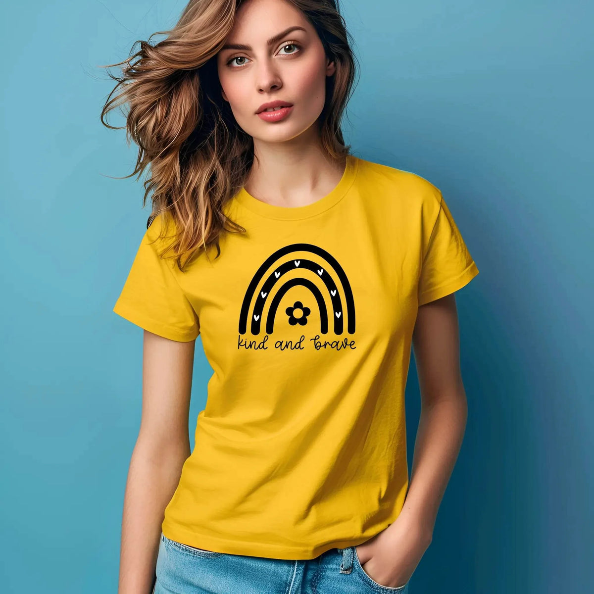 Kind and Brave T-Shirt – Empowering Everyday Style
