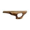 Coralwave Organic Wood Form Floating Bathroom Vanity with Open Storage - Natural Oak / 35W × 15D × 17H