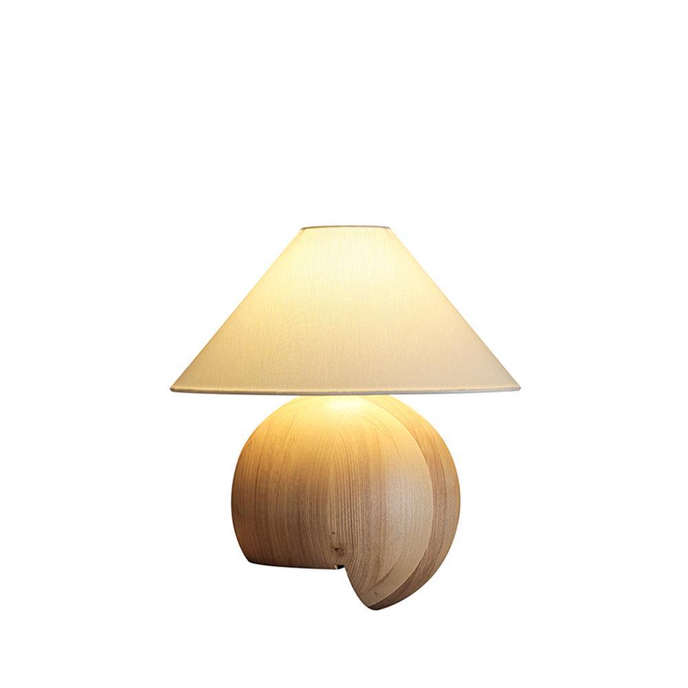 Corner Log Table Lamp 13.8