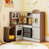 Corner Kitchen with Lights and Sounds for Kids Ages 3+-Coffee