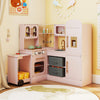 Corner Kitchen with Lights and Sounds for Kids Ages 3+-Pink