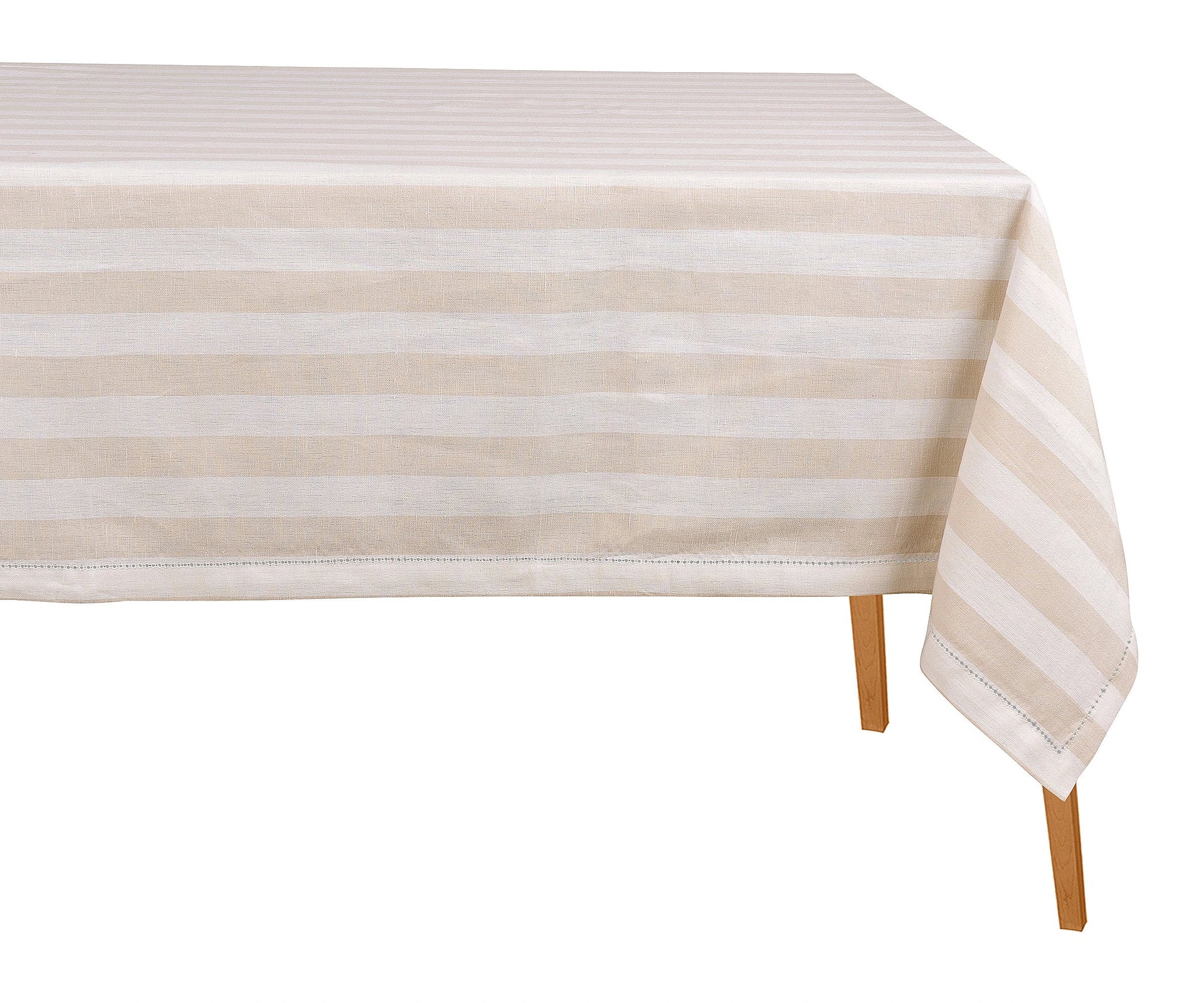 Striped Cotton Linen Tablecloth