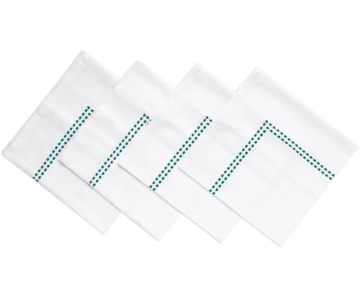 White Dinner Napkins - Pearl Napkins