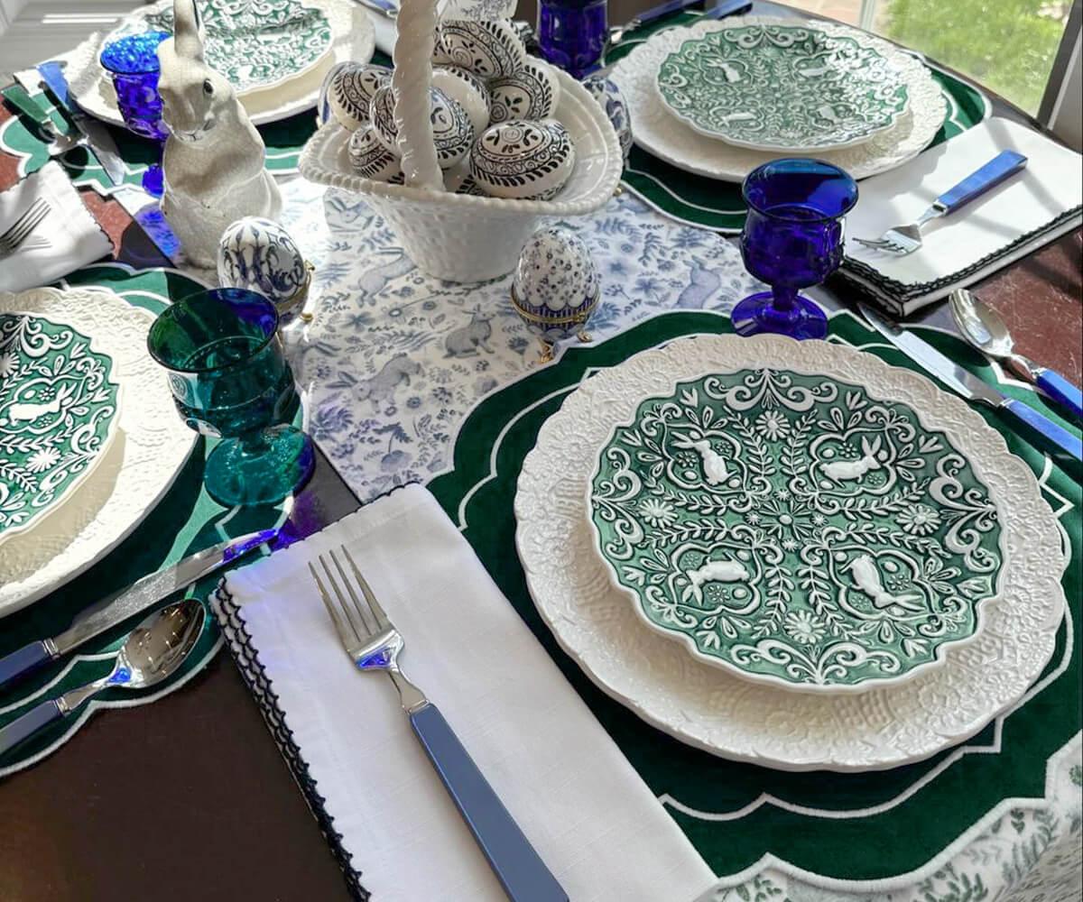 Oval Placemats Set of 4 - Cotton Placemats