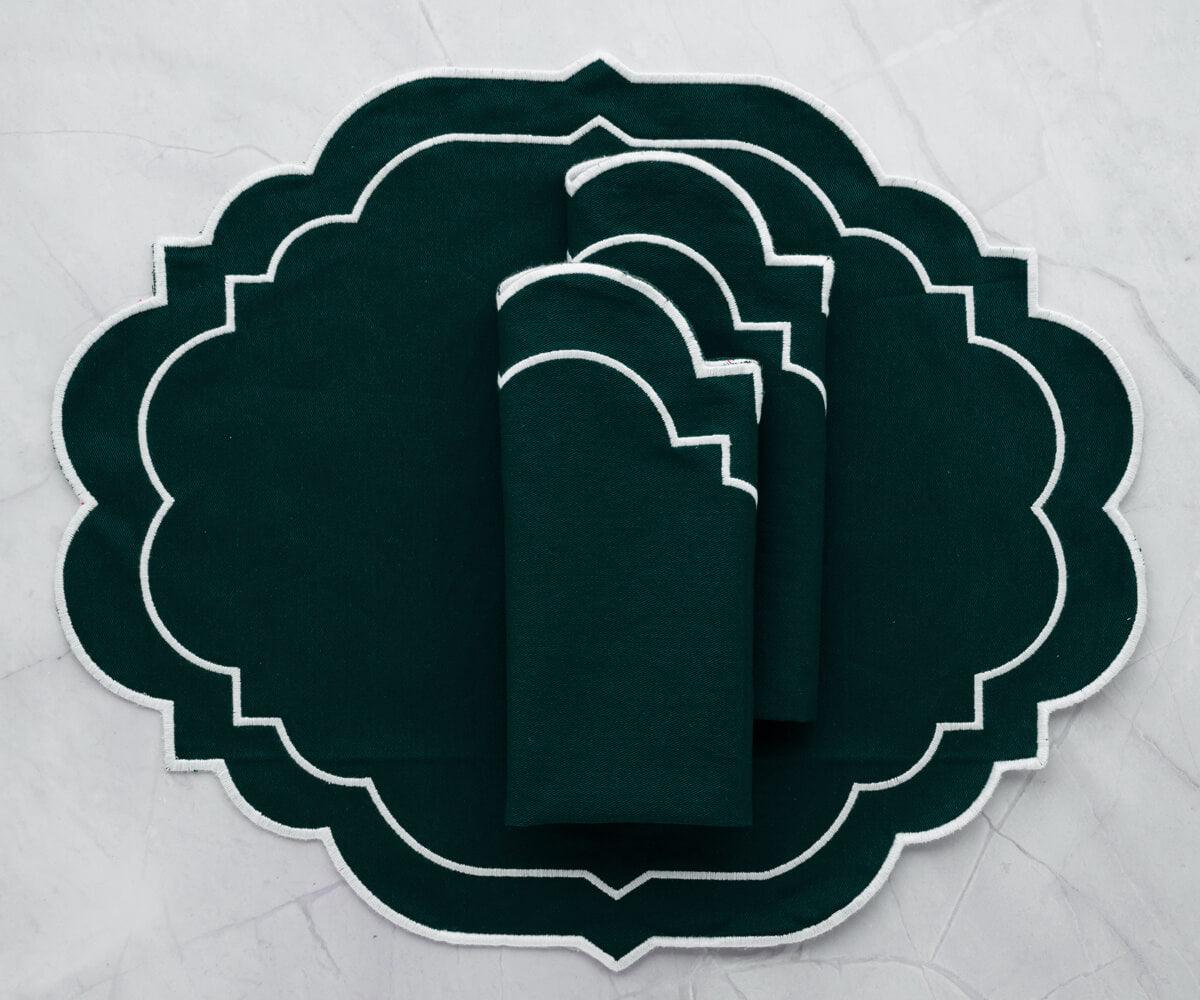 Oval Placemats Set of 4 - Cotton Placemats