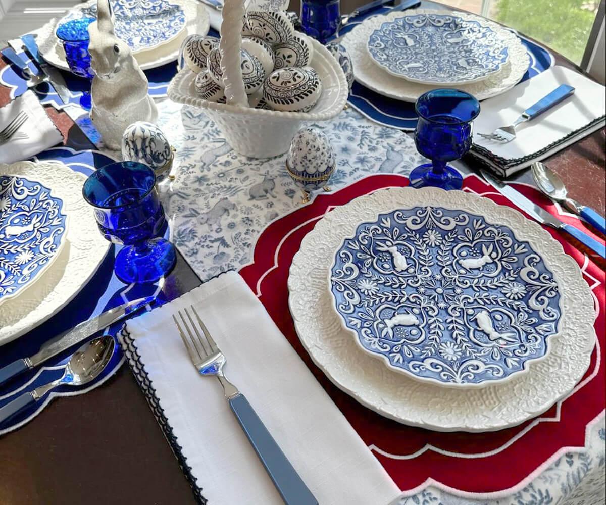 Oval Placemats Set of 4 - Cotton Placemats