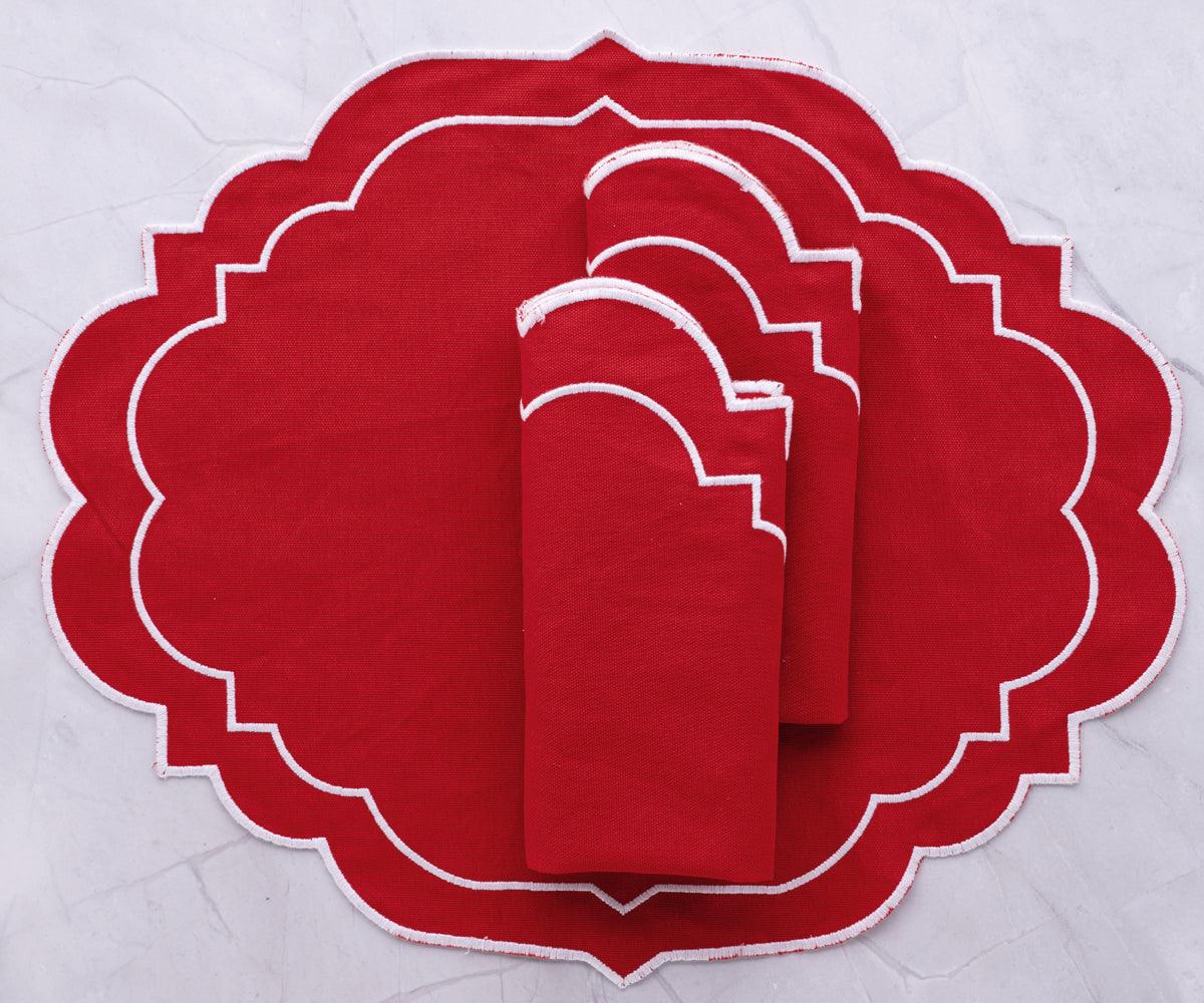 Oval Placemats - Cloth Placemats Set of 4