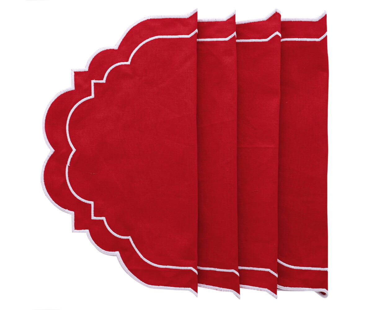Oval Placemats Set of 4 - Cotton Placemats