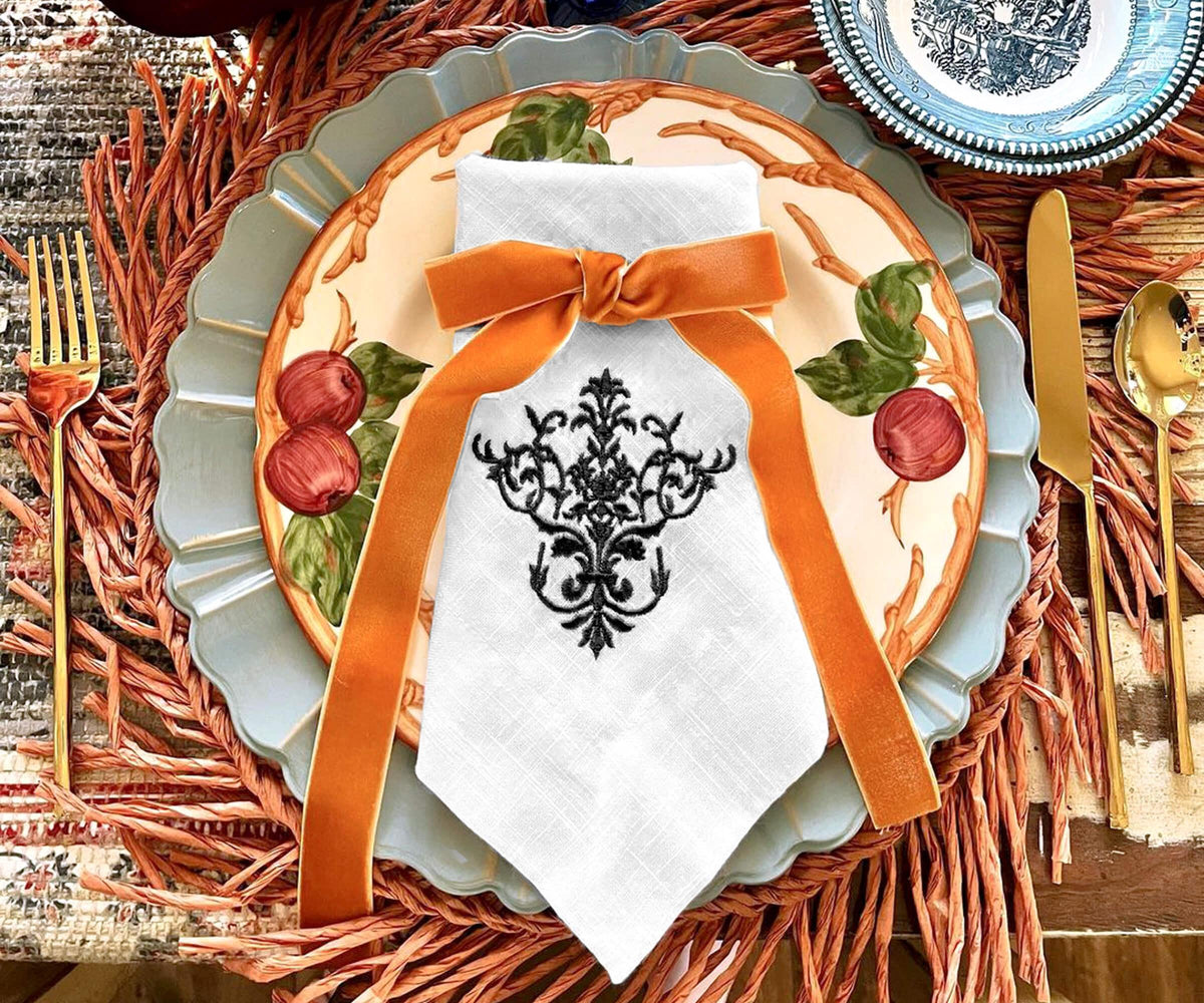White Napkins - Embroidery Napkins