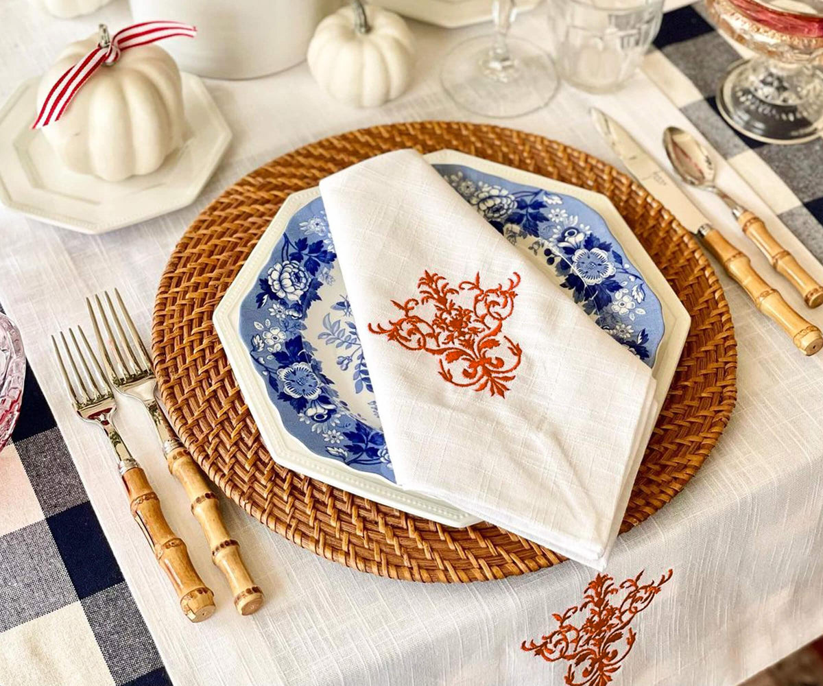 White Napkins - Embroidery Napkins