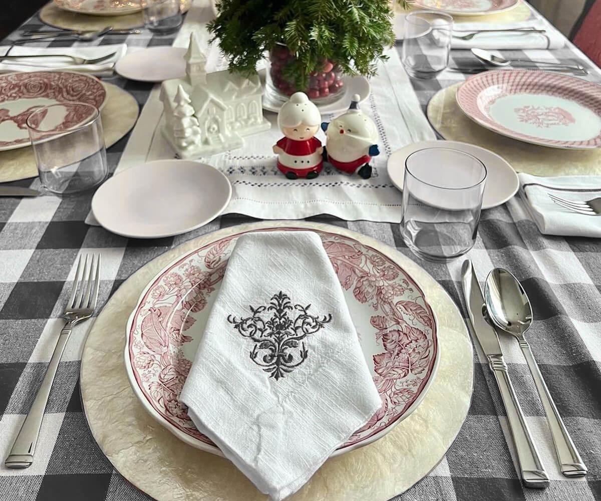 White Napkins - Embroidery Napkins