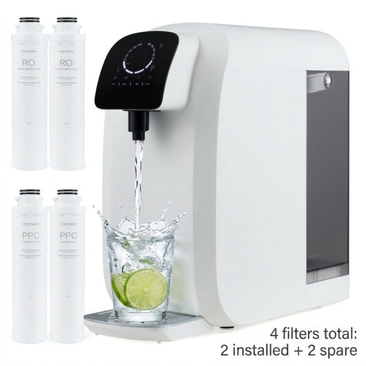 Countertop Reverse Osmosis Water Filtration System with Replacement Filter Bundle