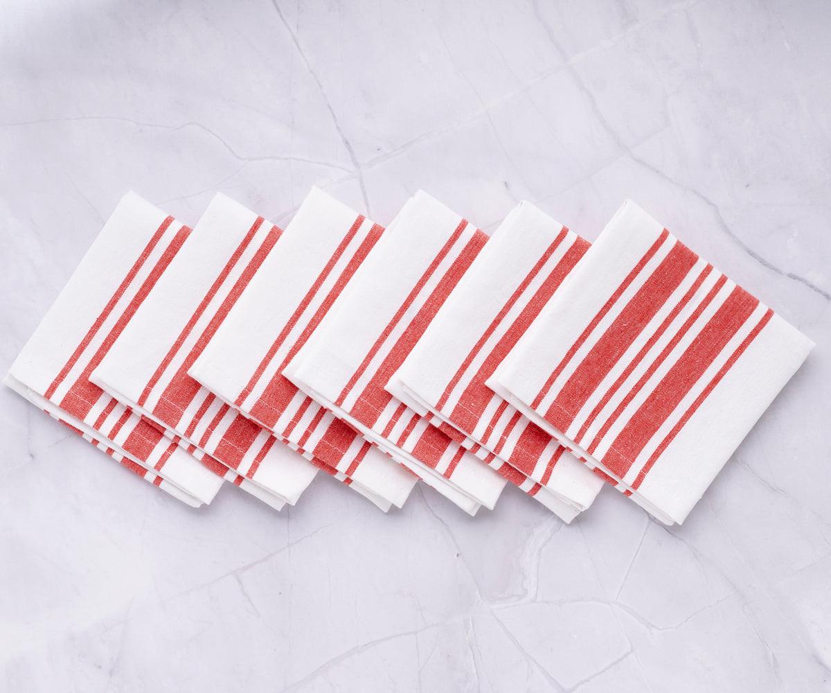 Restaurant Napkins - Set of 6 Bistro Napkins