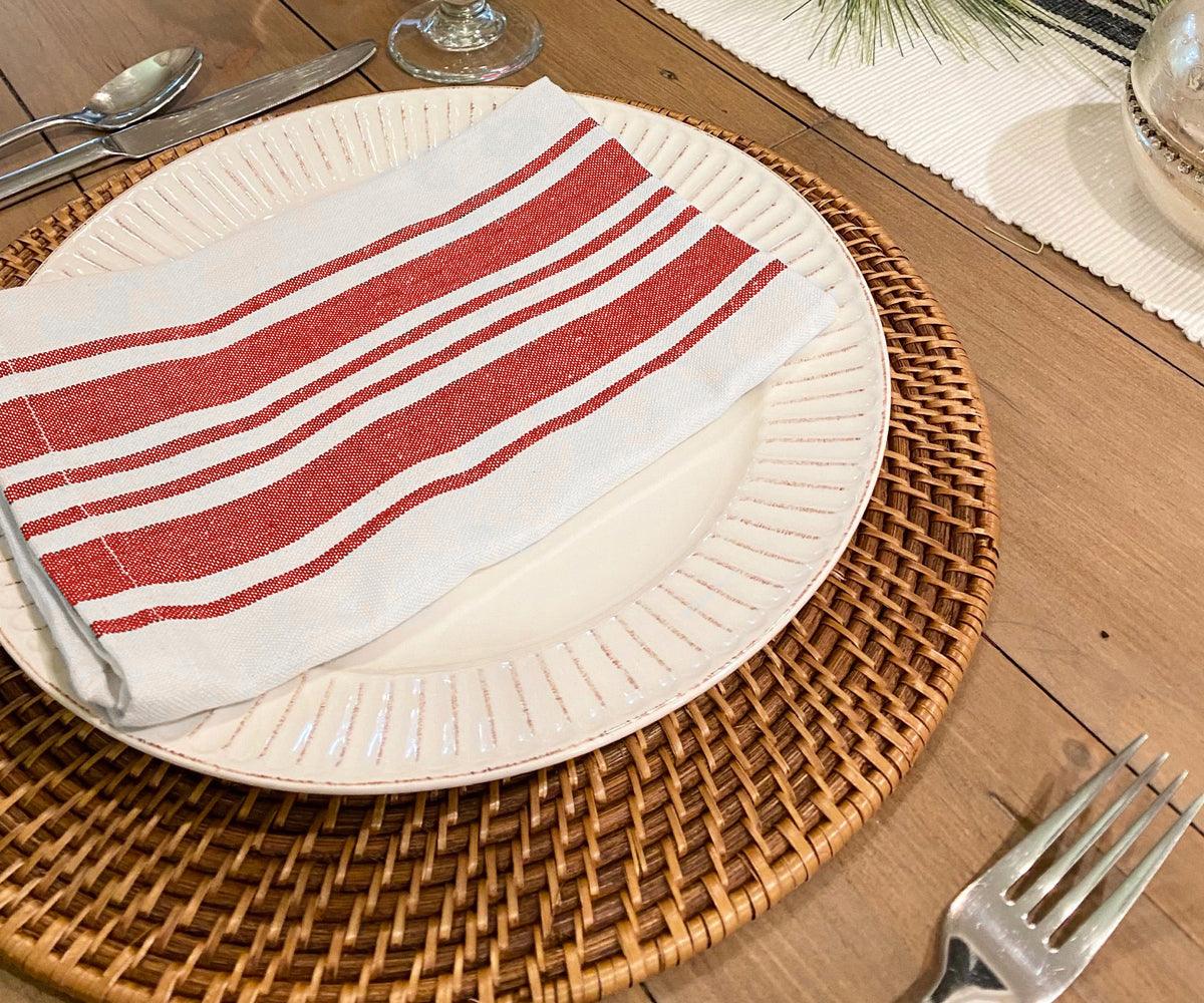 Restaurant Napkins - Set of 6 Bistro Napkins