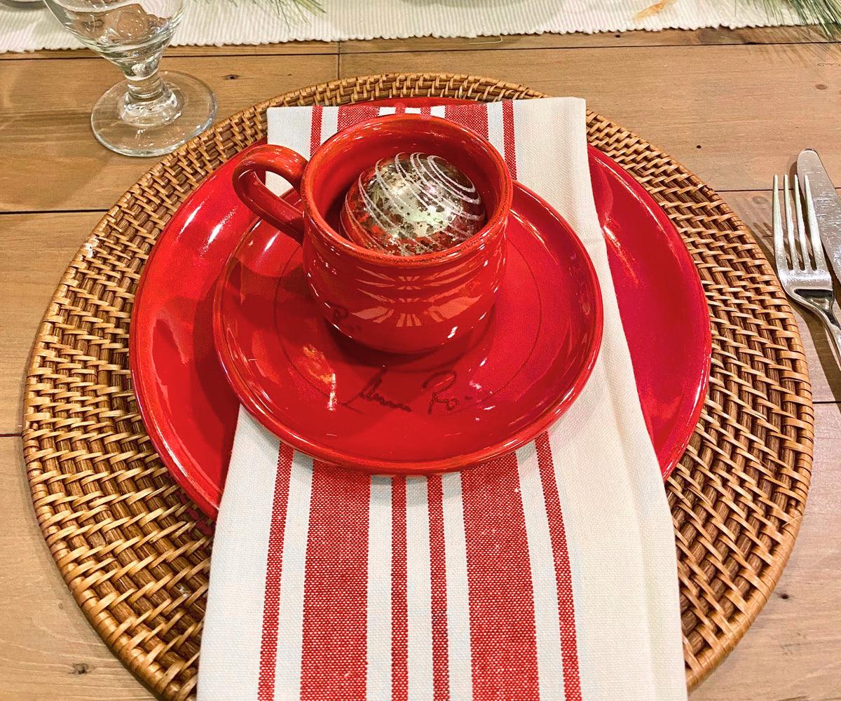 Red Napkins Cloth Set of 6