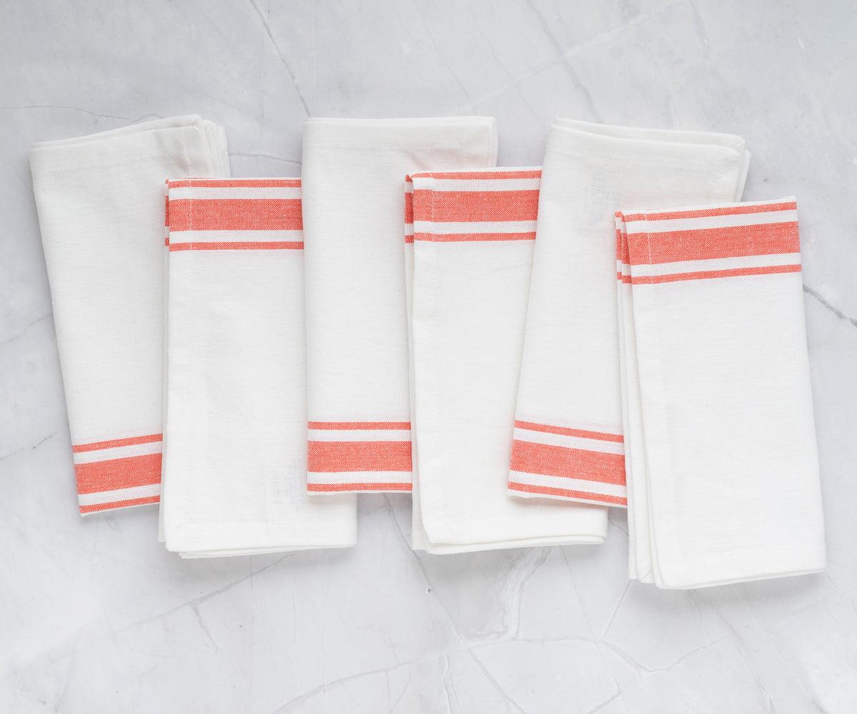 Restaurant Napkins - Set of 6 Bistro Napkins