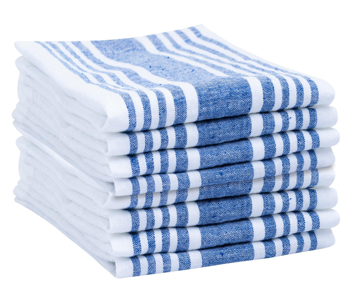 Blue Striped Napkins Set of 4, 8 & More